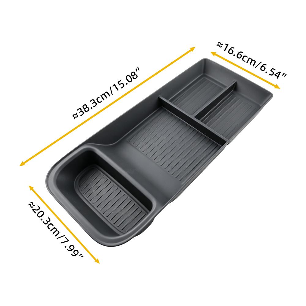 Car Center Console Storage Box for Polestar 4 2023 2024 Central Lower Layer Tray Organizer Tidying Plate Stowing Accessories
