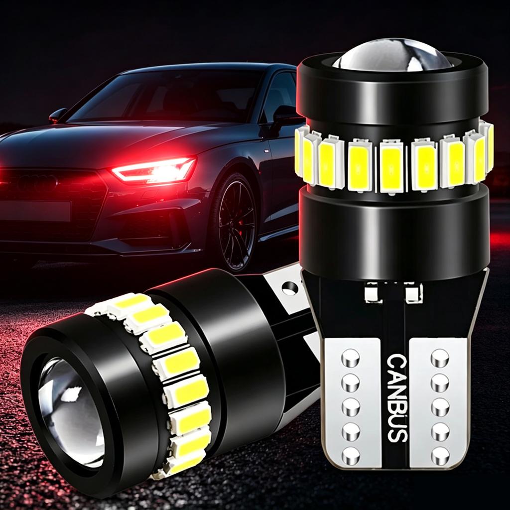 2x W5W T10 3014 18SMD Led Bulbs Canbus Car Interior Light Bulbs Parking Position Lamp Map Dome Reading Lights Bulbs 7