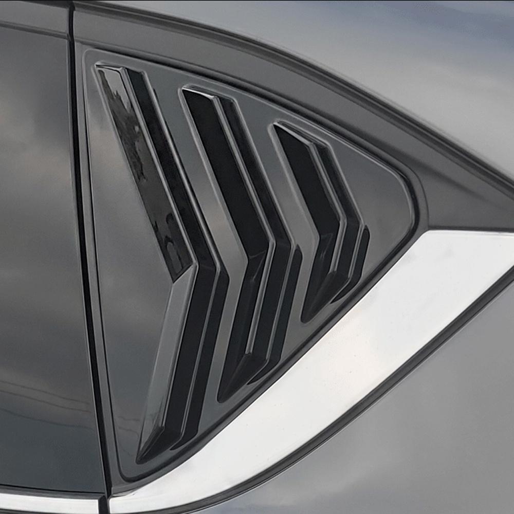 För Mazda CX-5 CX5 2017 2018 2022 2023 Glänsande svart bakruta slutare Kåpa Trim Fönster galler sidoventilation Trim