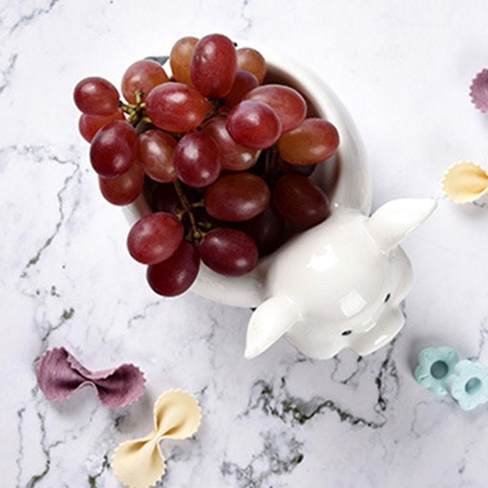 Heat-resistant Animal Ceramic Bowl Anti-slip Bottom Cute Appetizer Plates  New Year