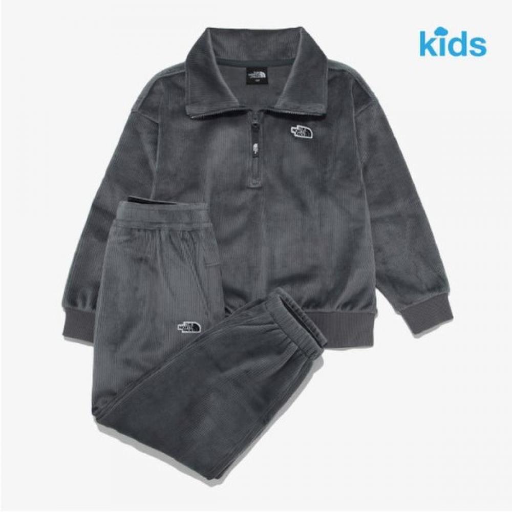 The North Face Kids Bumpy Sweat Set Charcoal Grey Nm5mr61t