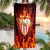 Sevilla FC Aufdruck Schnelltrocknendes Strandtuch Mikrofaser Saugfähig Tragbar Reise Schwimmtuch
