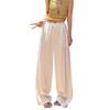 Women's Summer White Wide-Leg High-Waisted Linen-Style Loose Pants