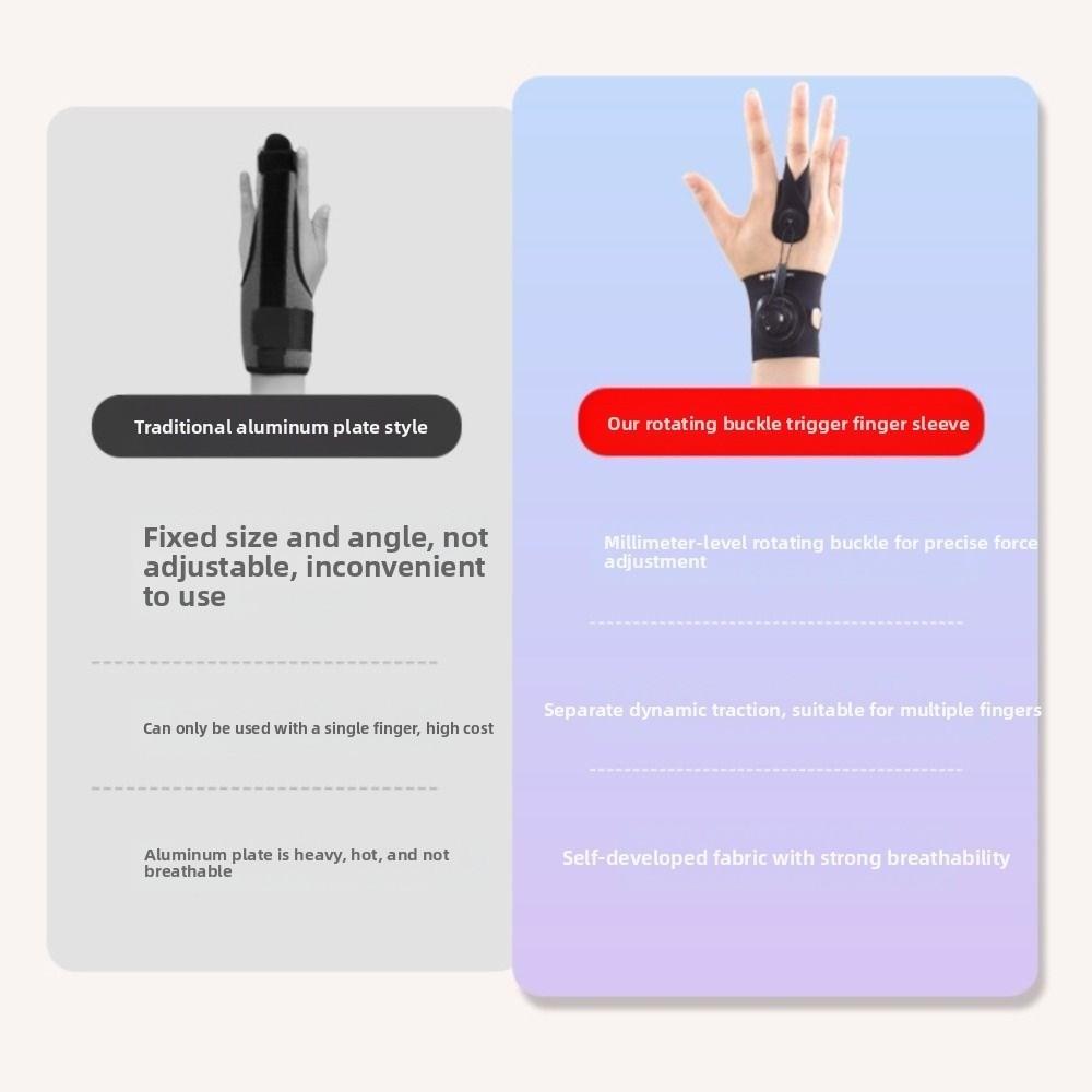 Knob Adjustment Finger Corrector Traction Finger Trainer Splint Joint Protection