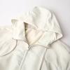Womens 2026 Hooded Zip-Up Short Jacket Cotton Blend Loose Fit Casual Outerwear