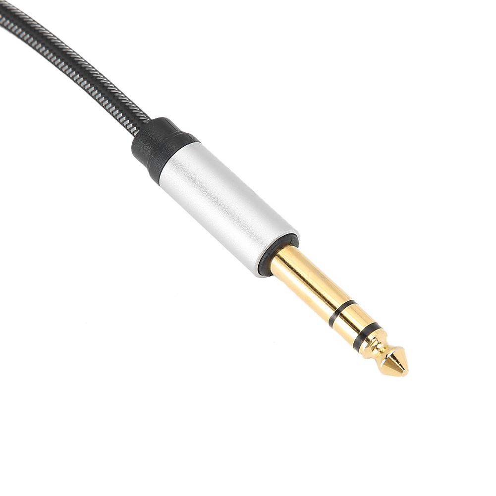 6.5 Male to 3.5 Female Spring   Cable Aluminium Alloy  3.5mm Earphone Extension Cord