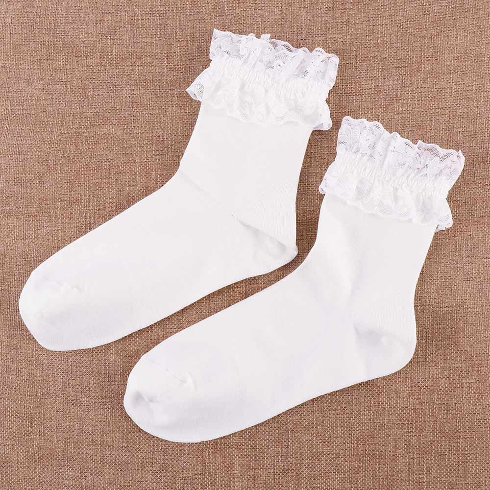 Vintage Ruffle Lace Short Sock Boat Socks Ankle Socks Socks