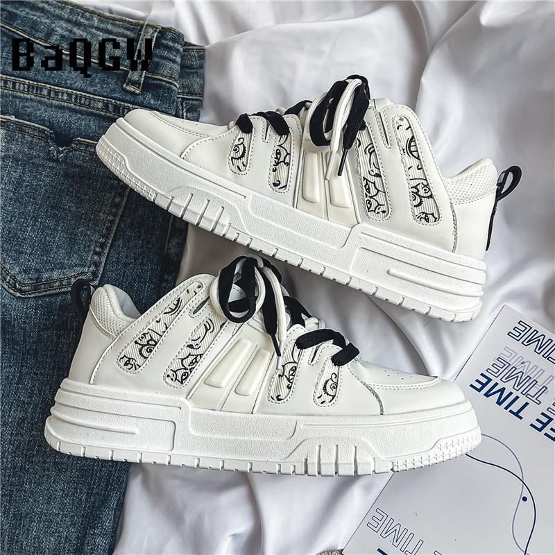 Модные дизайнерские полосатые кроссовки в корейском стиле с толстыми подошвами для мужчин — фото 5