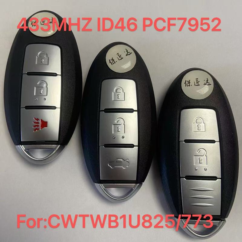 BaoJiangDd car key Fit For Nissan Juke Micra Cube Leaf Versa Armada CWTWB1U825 Smart Remote Key Fob 433.92MHz ID46 TWB1G662