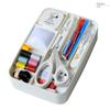 Sewing Set Snoopy Thin Type Elementary School Boys Girls Sewing Tools Sewing Box Sewing Box Sewing Set White/Misasa NO,8559