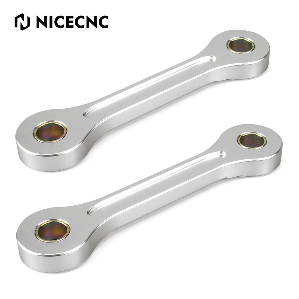 NICECNC For Suzuki DRZ400 DR-Z 400 2000-2024 Motorcycle Aluminum Lowering Link Lower 250MM For Kawasaki KLX400 2000-2019