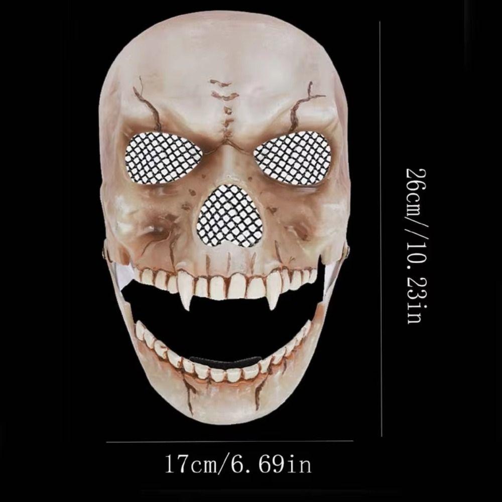 Realistic Halloween Skull Masks Adjustable Halloween Cosplay Mask Haunted House Party Supplies
