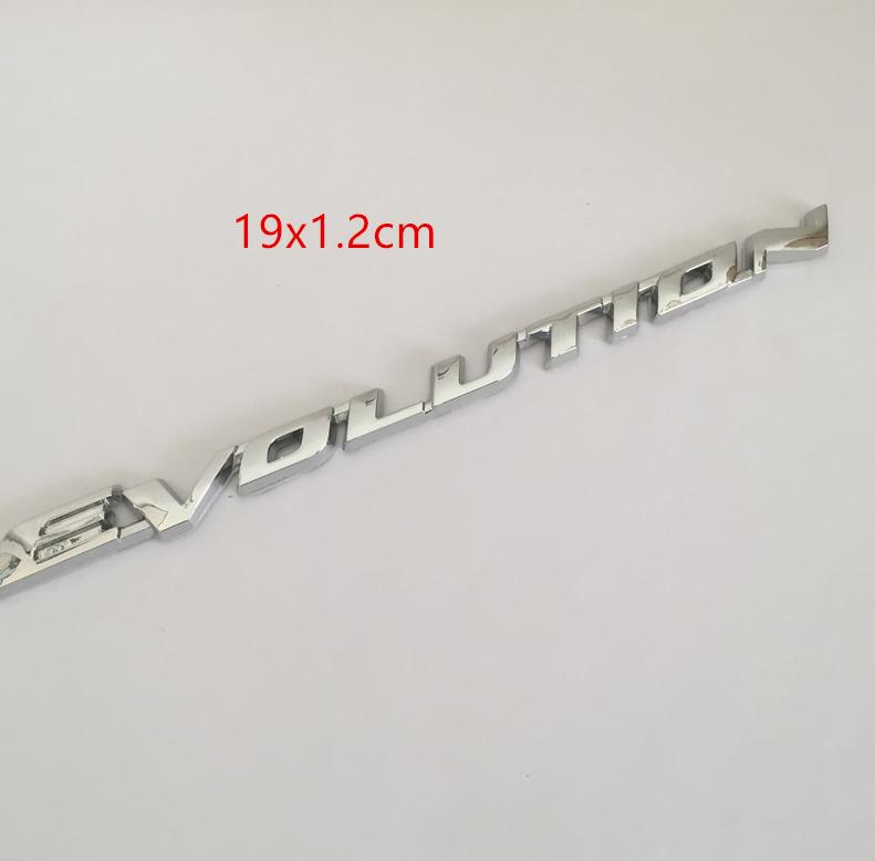 1pcs for Mitsubishi LANCER L200 EVOLUTION PAJERO OUTLANDER car Letter Emblem Rear tail trunk Decals badge sticker Decal styling