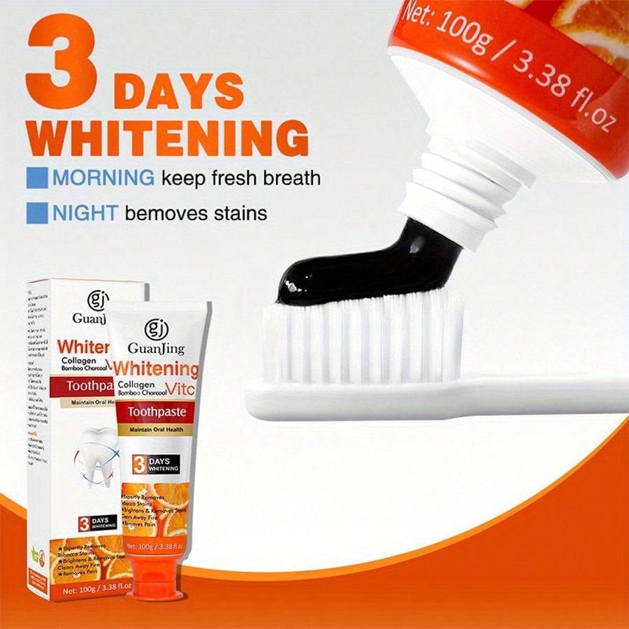 100g Vitamin C Toothpaste Mint Flavor for Teeth Whitening Stain Removal and Fresh Breath Oral Care