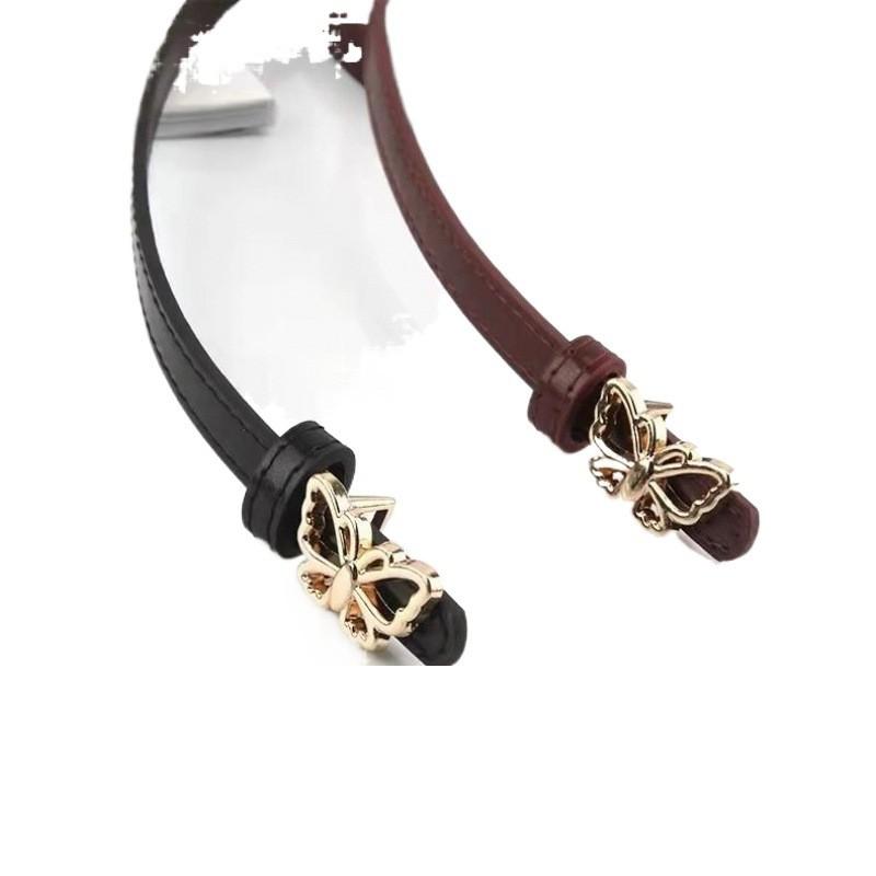 Butterfly Elegant Black Decorated Womens Fashionable Denim Pants Belt For Outfits Stylish