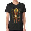 Ägyptisches Horus Damen Baumwoll-T-Shirt, Premium Baumwolle Grafik, Langlebig, Lässige Mode. Mit Horus-Artwork, Altes Ägypten Design und Ägyptisch