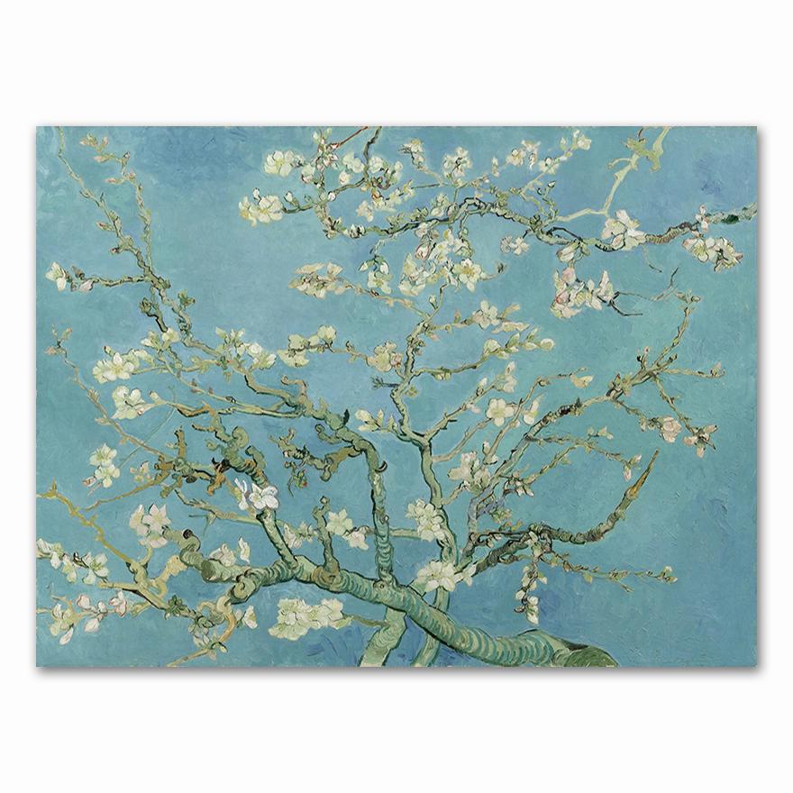 Van Gogh Oil Painting Posters Works Sunflower Apricot Abstract Canvas Art Print Painting Picture Wall Decoration Murals