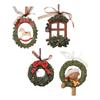 Christmas Pendant Scene Layout Accessories Collectible Tree Decoration Resin Charm for Office Party Supplies Home Holiday Winter