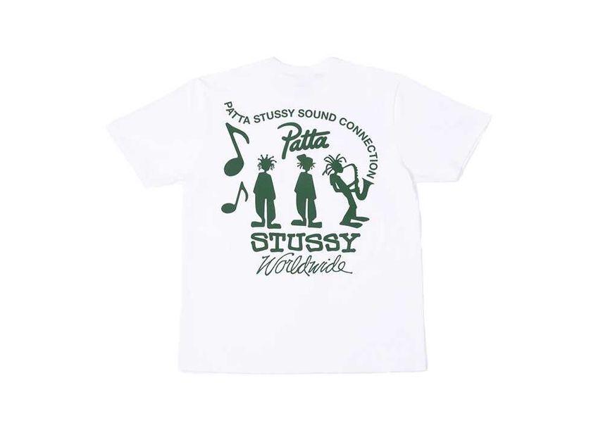 Stussy x Patta Sound Connection Tee White XL
