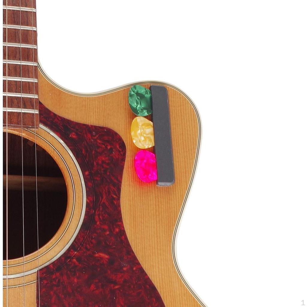 Guitar Pick Case Holder with 3 Picks Sturdy