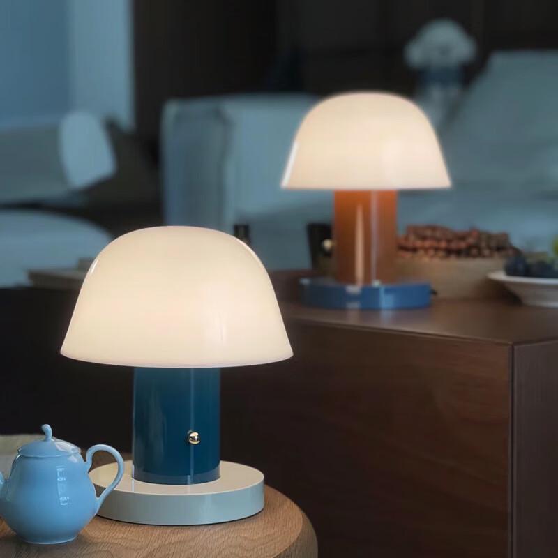NuFeng Danish Mushroom Portable Touch Bedside Lamp