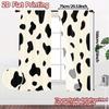 2D Flat Printing  JIT 2pcs   Curtains (Without Rod) Cowprint Curtains Popular Print Curtains Versatile Polyester Curtains