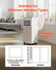 Portable Air Conditioner, 9000 BTU 2.6kW 3-in-1 Standing Cooling Ac Unit, LED Touch Panel & Remote Control, 24h Timer, Cooling/Dehumidifier/Fan Mode