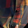 Men Short Sleeve Button Down Shirt Patchwork Plaid Print Casual Vintage Style Top