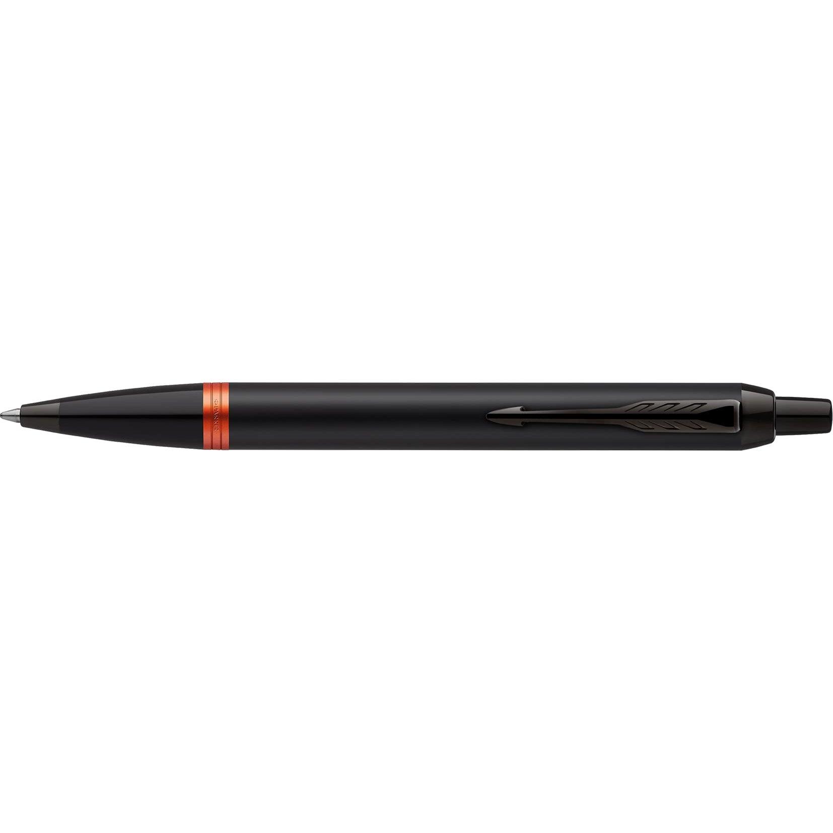

PARKER Ballpoint Pen IM Flame Orange Ring BT, Medium Nib, Oil-Based Ink, Gift Boxed, Authentic Imported Product 2173237