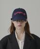 Seuteijial Volume Logo Washed Ball Cap [Navy]
