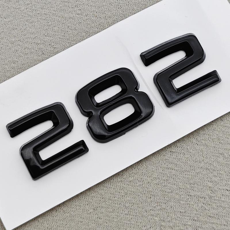 AAABV1 3D ABS Car Letters Logo V6 TSI 280 300 Sticker Rear Trunk Badge Emblem Decals For SKODA Octavia RS Combi Superb Kodiaq GT VRS