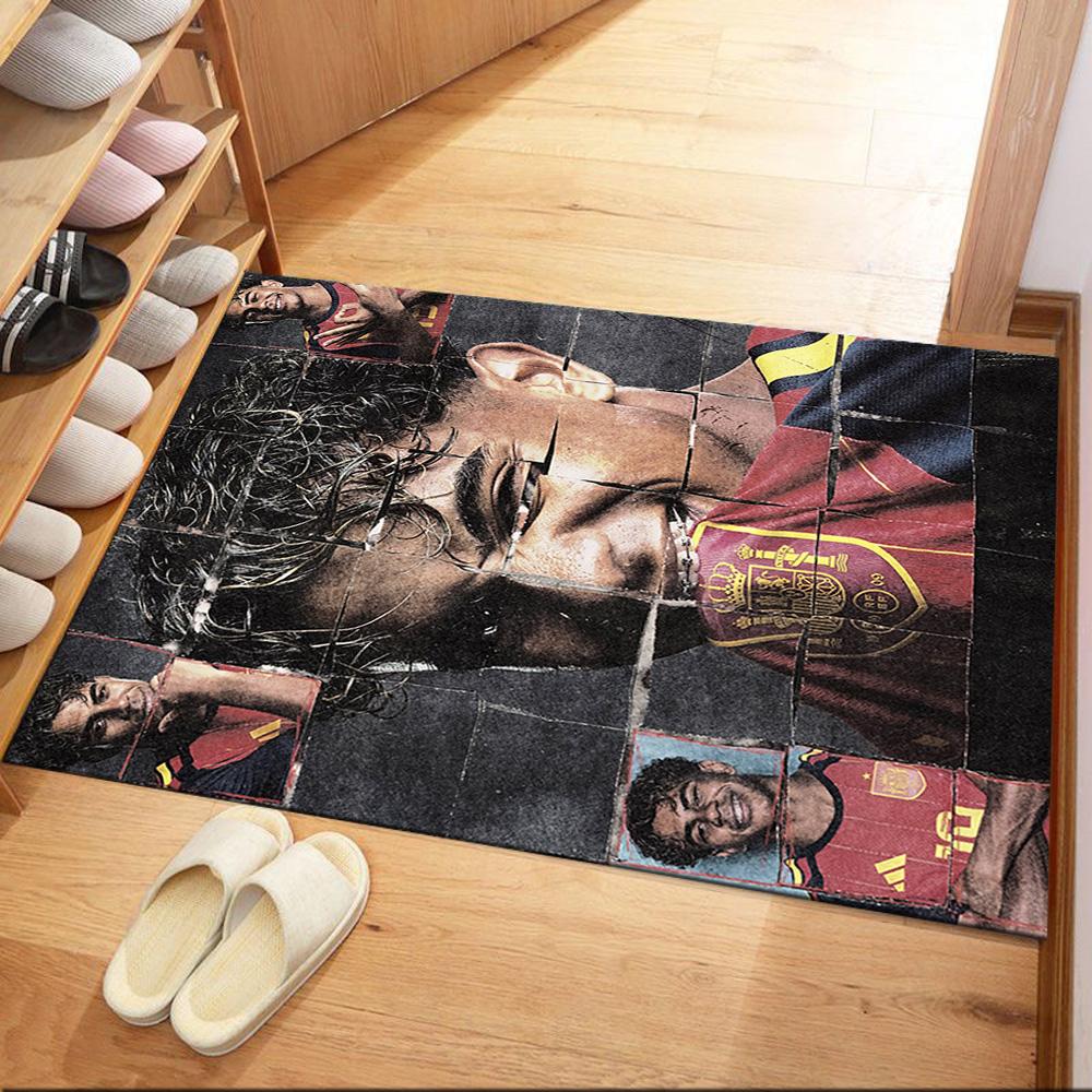 Lamine Yamal Square rugs are a great choice for living rooms, bedrooms, home décor, and as gifts.