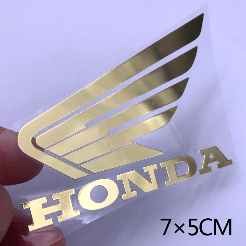 Metal Honda Sticker Logo Motorcycle Helmet Wing Emblem Decal
