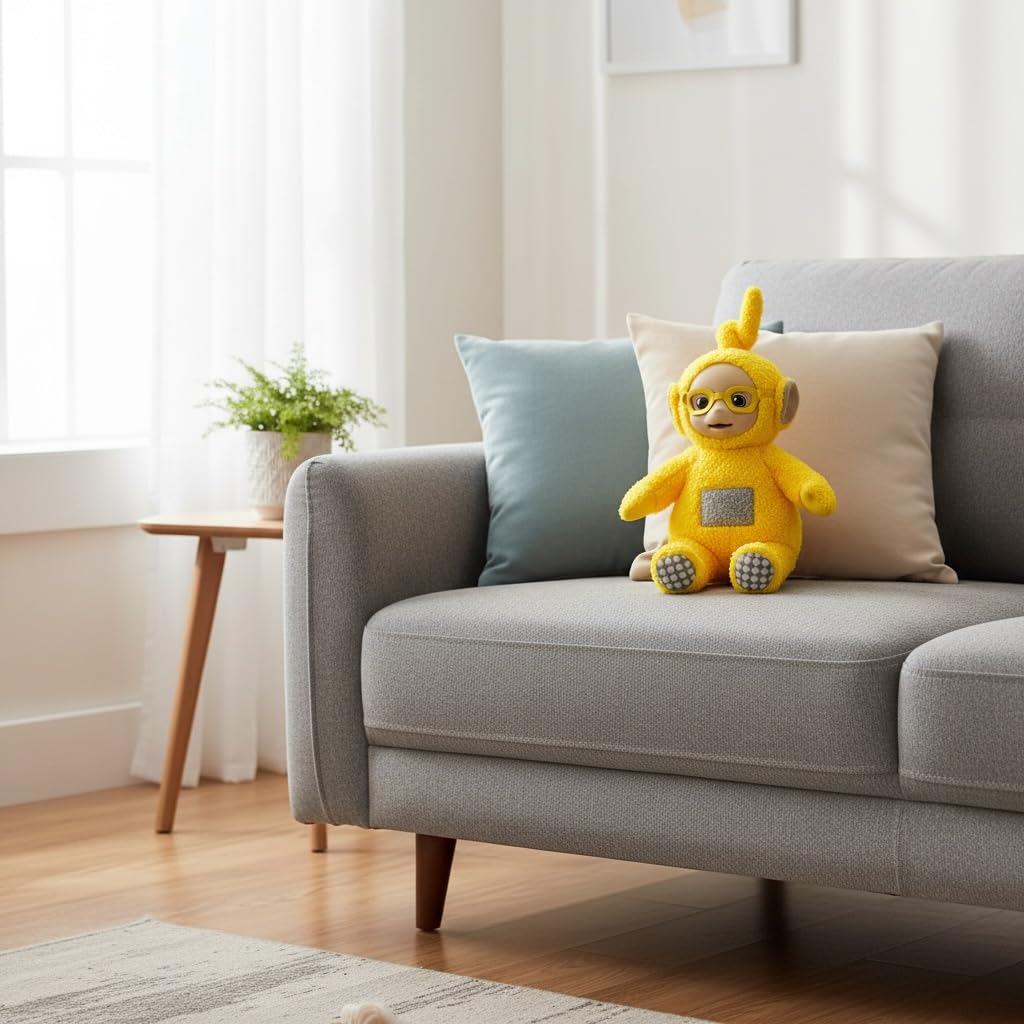 Teletubbies (Lara) Plush Toy with Cute Glasses, Approximately 32cm, Unused, Official Prize, Amusement Prize