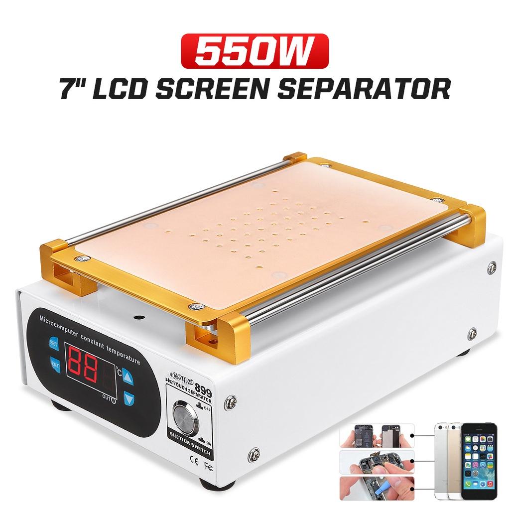 Separador de tela lcd, plataforma de aquecimento automático, máquina de reparo de telefone, remoção de vidro, placa lisa, separador de tela, 7 polegadas, 220/110v
