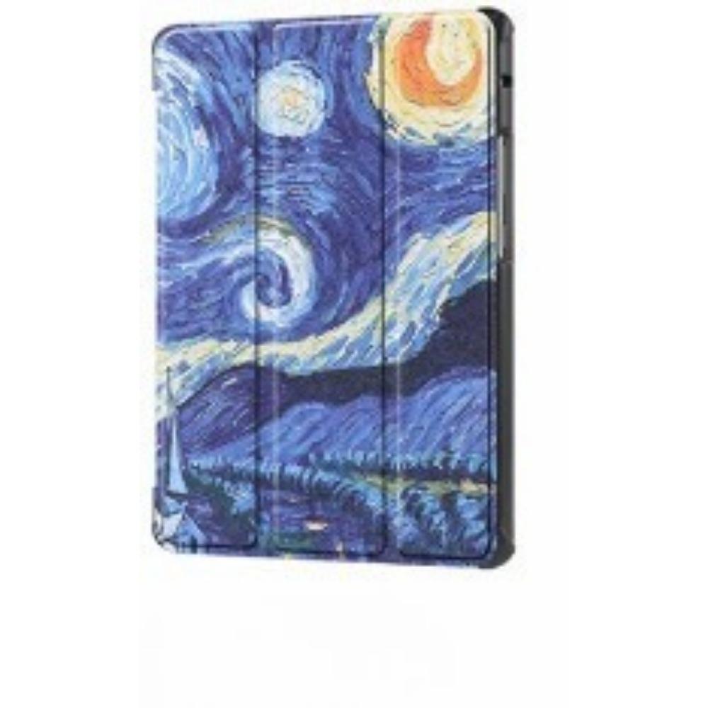 For Samsung Tab S9fe Case 2024 12.4 Inch Premium Tri Fold Stand Cover for S9 Plus S10 Tablet Protective Sleeve