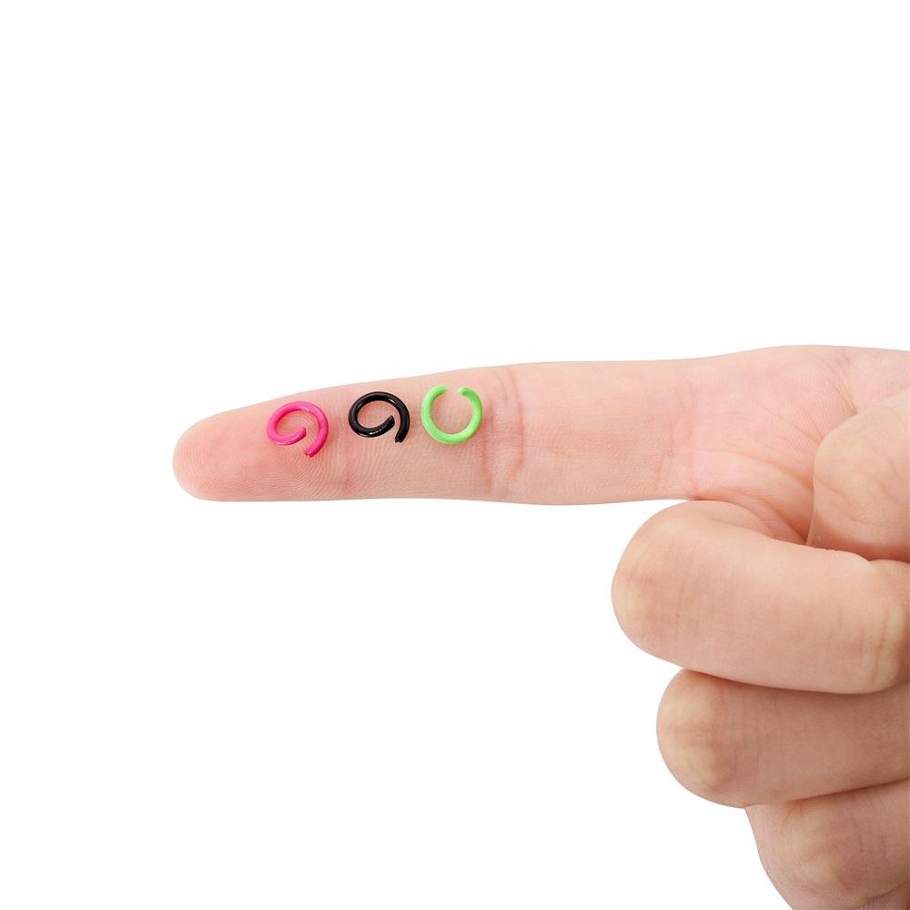 100Pcs/Lot 1.2x8mm Colorful Metal Open Jump Rings Split Jump Ring Connector for DIY Jewelry Making Findings Accessories Supplies