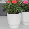 Plant Flower Pot Self Watering Pot White Round Planter Balcony Office Home Succulent Automatic Water-absorbing Flower Pots