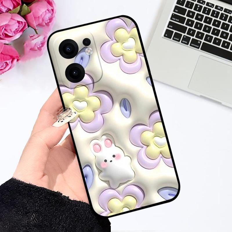 For Oppo Reno13 F Case Reno 13 F 4G 5G Color Painted Soft Silicone Phone Shells For OPPO Reno 13F Shockproof Bumper Fundas Cover