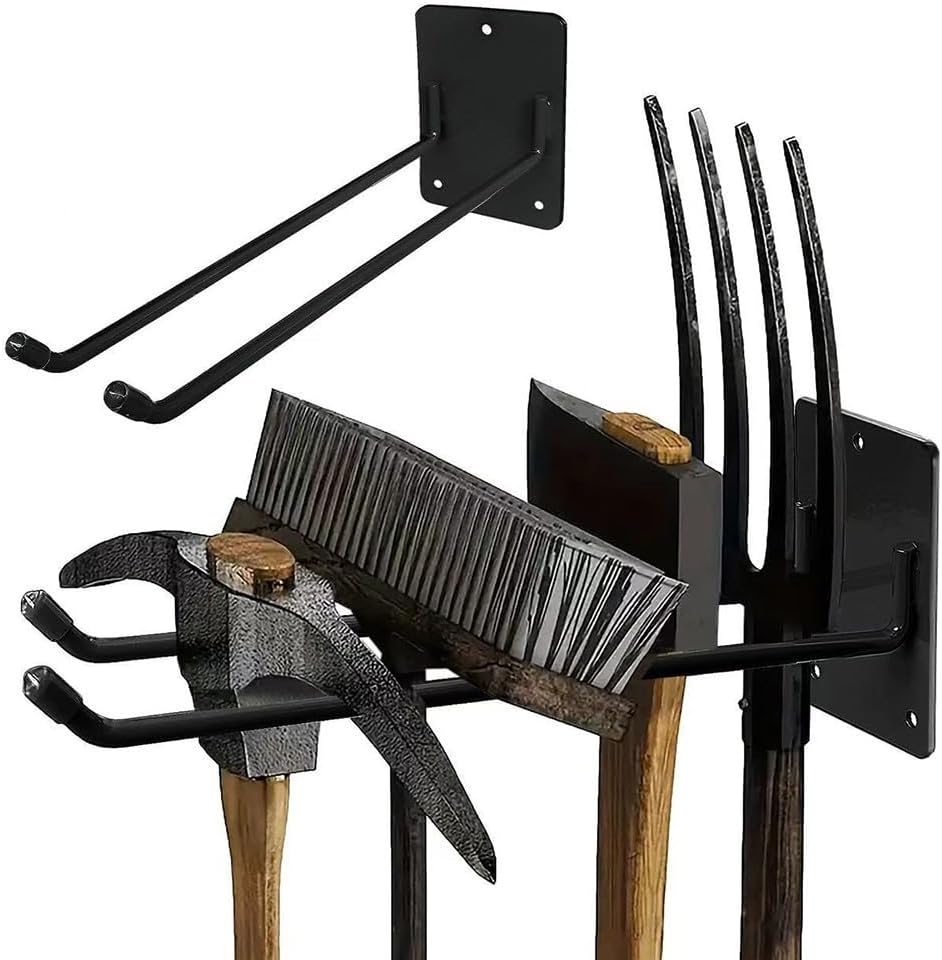 Heavy Duty Tool Storage System Hooks Wall Holder Garage Storage Multi-Purpose Garden Tool Organizer For Garage Wall Hook