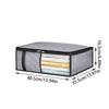 Clothes Storage Bags Foldable Blanket Storage Bag with Transparent Window and Handle Underbed Quilt Bag for Home Clothes Quilts