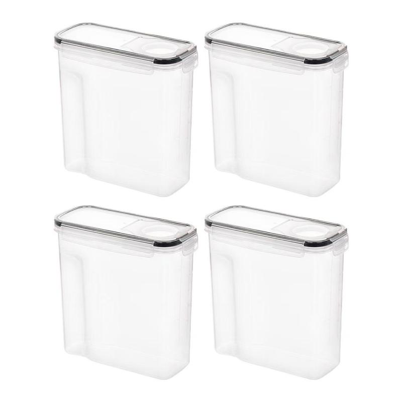 1/4Pcs 4L Food Storage Containers Airtight With Lids – Filament Box For 3D Printer Filament Spools, Bpa-Free Storage Boxes With