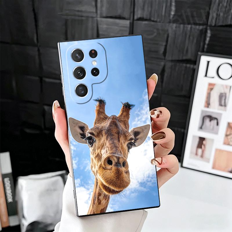

Giraffe Animal Pattern Soft Phone Case for Samsung Galaxy S26 S25 Edge S24 Ultra S23 Plus S22 S21 FE S20 Black Cover Back Shell Samsung S26