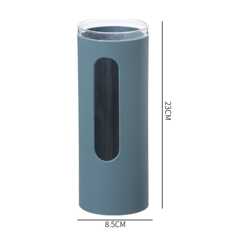 

Настенный одноразовый диспенсер для бумажных стаканчиков, пластиковый держатель для стаканов, защита от пыли, стеллаж для хранения, офисные держатели для стаканов, кухня синий