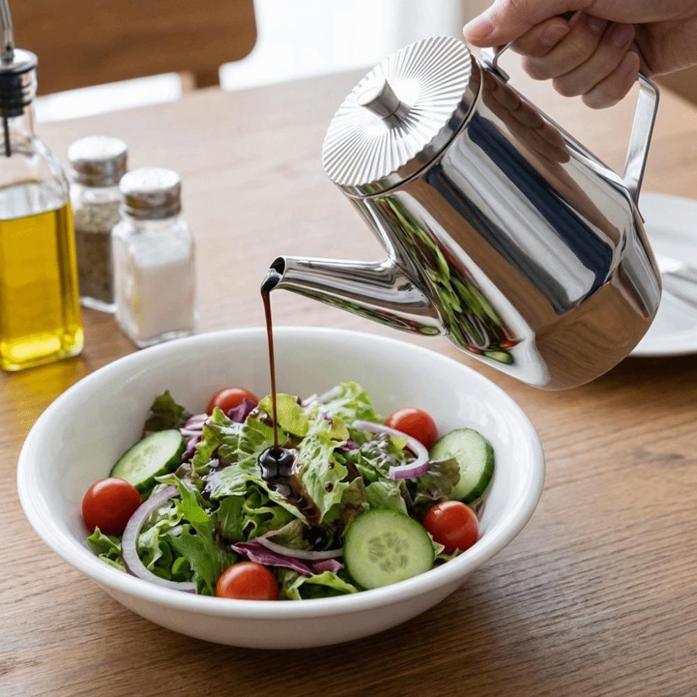 Thickened Vinegar Dispenser Leak-Proof Seasoning Jars Oil Can Stainless Steel Oil Bottle Kitchen