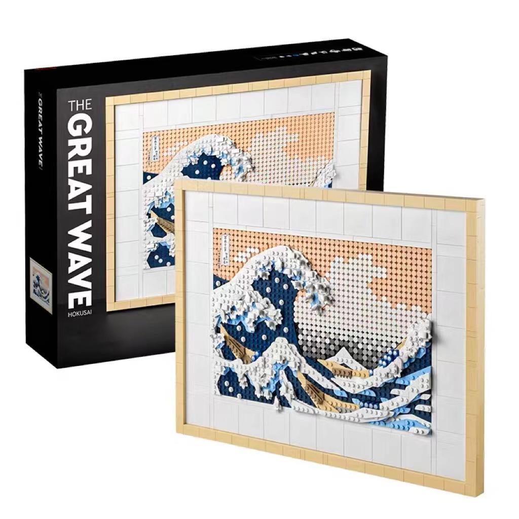 

Art Hokusai The Great Wave 31208 3D японский настенный художественный набор для рукоделия в рамке океанский холст творческая деятельность хобби для взрослых DIY дома