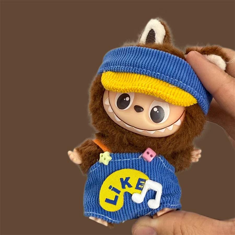 For Labubu 4.0 Mini Baby Clothes New Model for 10cm Doll For The Monsters Pin for Love Doll Outfit Accessories Labubu V4