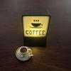 Creative Coffee Shop Fridge Magnet Cute Cat Model Three-Dimensional Bar Luminous Light Boxes Ornament Miniature