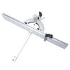 410mm Table Saw Miter Gauge Adjustable Angle Aluminum Alloy Push Ruler Tool with Flip Stop