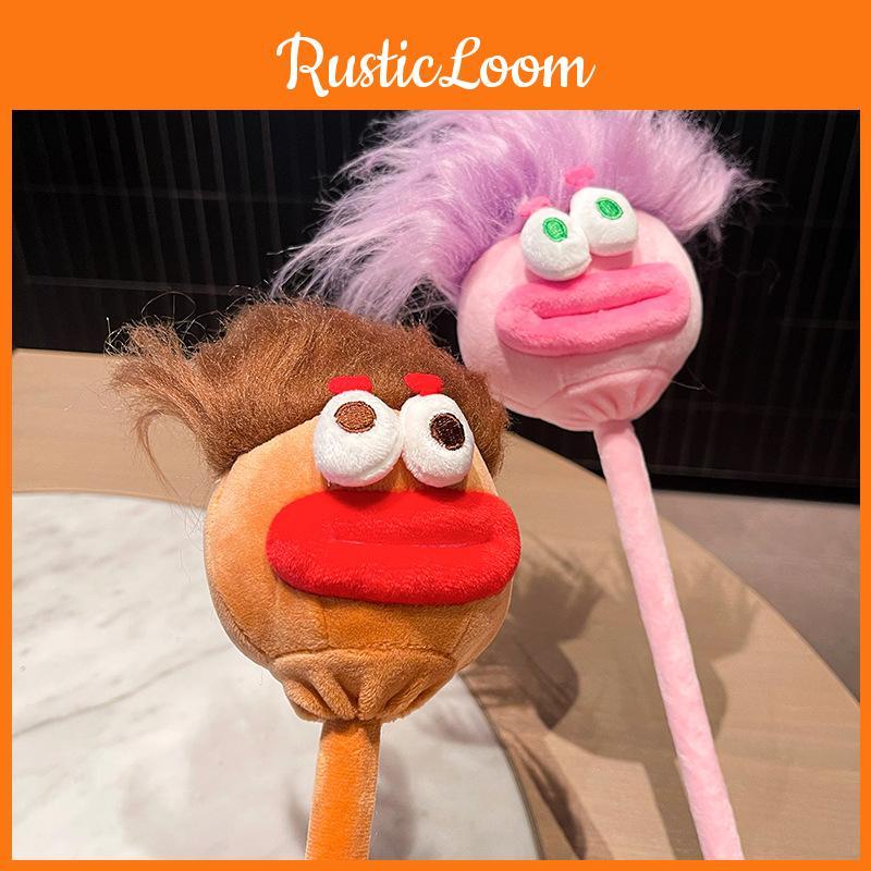 Hair Explosive Creative Funny Expressions Diy Hairstyle Plush Massage Hammer